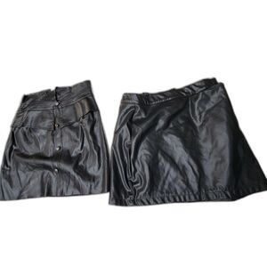 Bundle of x2 Pairs of DO+BE Black Skirt Mini Skirt & Divided Mini Skirt Size S